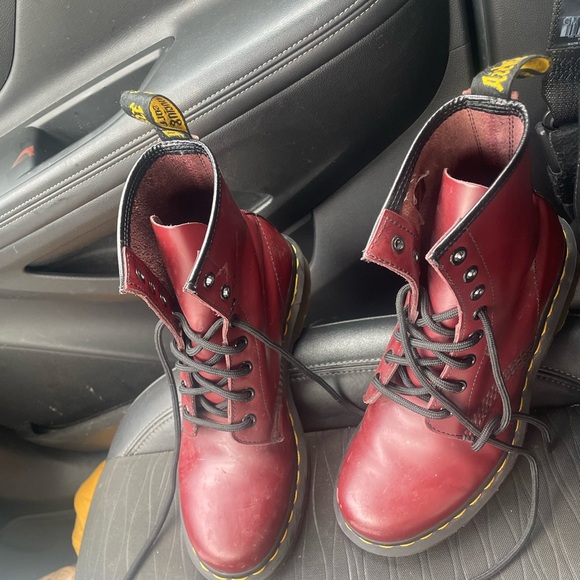 Women’s Dr Martens burgundy size 7 - Picture 3 of 6